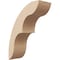 Ekena Millwork 5-inch W x 12-inch D x 16-inch H Ozark Rough Cedar Woodgrain TimberThane Knee Brace, Primed BRCUR05X12X16OZKRCPR - alternate 1